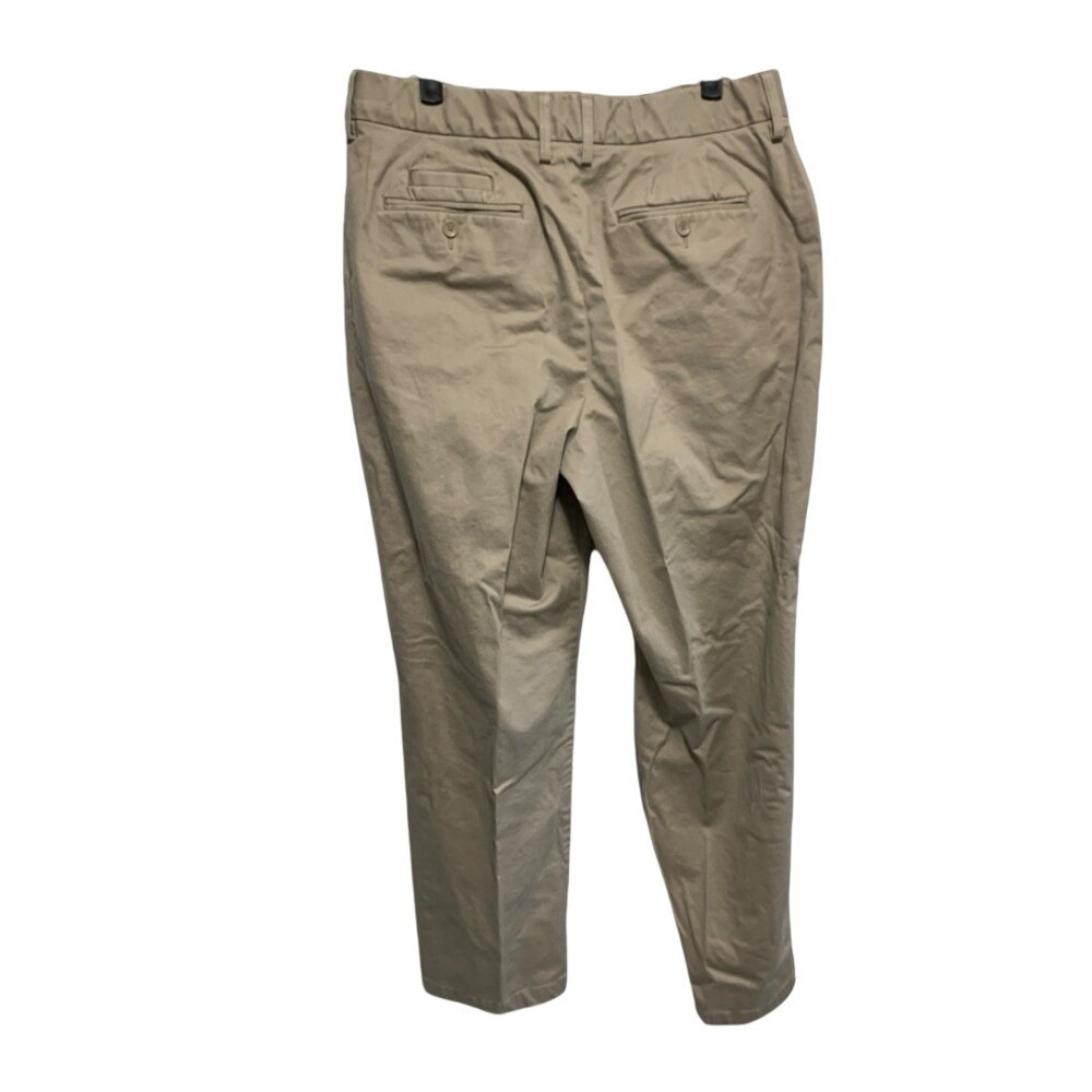 Khaki‎ Straight Leg Chino Pants Womens 14 casual slacks Business Casual Straight - Picture 2 of 13